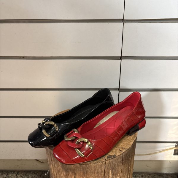 金環鱷魚皮紋娃娃鞋